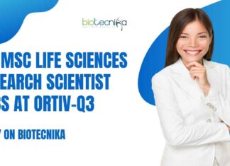 Life Sciences Jobs For MSc at Ortiv-Q3