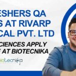 Life Sciences Jobs in QA at Rivarp Medical Pvt. Ltd