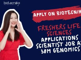 Freshers Life Sciences Applications Scientist Job