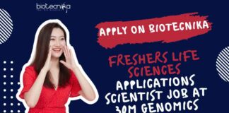 Freshers Life Sciences Applications Scientist Job