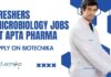 Freshers Microbiology Jobs at Apta Pharma