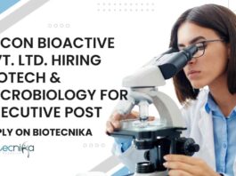 BSc Biotechnology Job Vacancies