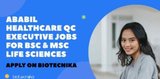 Life Sciences QC Job Vacancies at Ababil Healthcare
