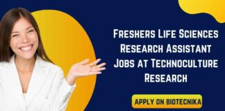 Freshers BSc & MSc Molecular Biology Jobs
