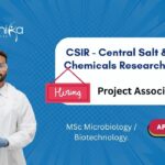 CSIR - Central Salt & Marine Chemicals Research Institute Project Associate MSc Microbiology / Biotechnology.