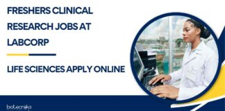 Freshers Clinical Research Job Vacancies at Labcorp