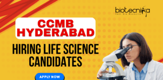 MSc Agricultural Sciences Job Openings Latest at CCMB