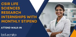MSc Life Sciences Internships