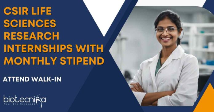 MSc Life Sciences Internships