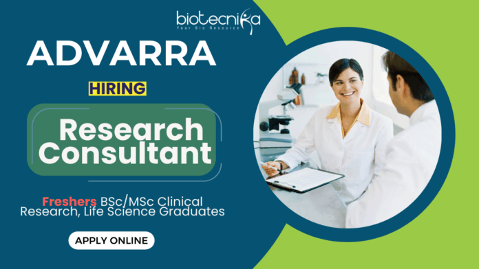 Clinical Research Jobs for Freshers Apply Now for the Research Consultant Role at Advarra