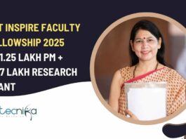 Inspire Faculty Fellowship 2025 DST