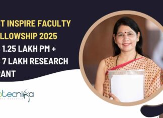 Inspire Faculty Fellowship 2025 DST