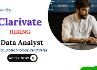 Data Analyst Jobs at Clarivate | MSc Biotechnology Candidates Apply Now