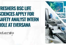 Freshers Life Sciences Internship at Eversana
