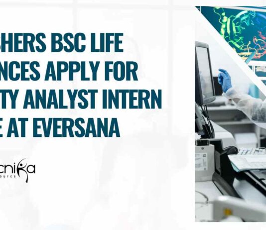 Freshers Life Sciences Internship at Eversana