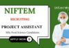 Food Technology Jobs at NIFTEM Apply now for Project Assistant Position 