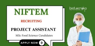 Food Technology Jobs at NIFTEM Apply now for Project Assistant Position 