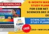 FREE Study Planner for CSIR NET