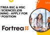 BSc & MSc Life Sciences Job Openings at Fortrea