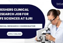 Freshers Life Sciences Jobs in Clinical Research at SJRI