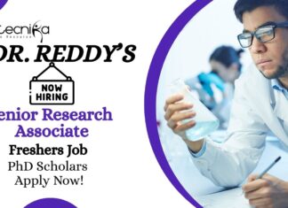 Freshers Jobs For PhD Scholars | Apply Now at Dr. Reddy’s Laboratories