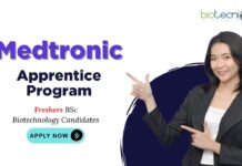 Freshers Jobs at Medtronic | BSc Biotech Graduates Apply Now for the Apprentice Program
