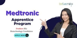 Freshers Jobs at Medtronic | BSc Biotech Graduates Apply Now for the Apprentice Program