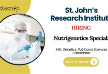 Freshers Jobs at St. John’s Research Institute Apply Now for Nutrigenetics Specialist Role