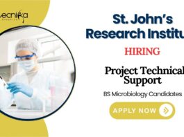 Freshers Microbiological Jobs at SJRI | Apply Now for Project Technical Support Position