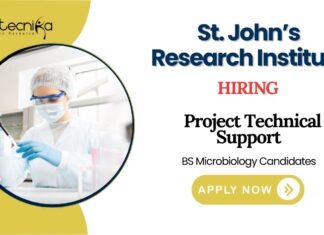 Freshers Microbiological Jobs at SJRI | Apply Now for Project Technical Support Position