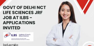 MSc Life Sciences JRF Job Openings at ILBS