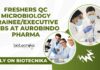 MSc Microbiology Freshers Jobs in QC