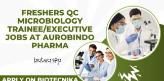 MSc Microbiology Freshers Jobs in QC