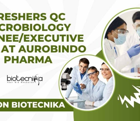 MSc Microbiology Freshers Jobs in QC