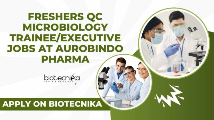 MSc Microbiology Freshers Jobs in QC