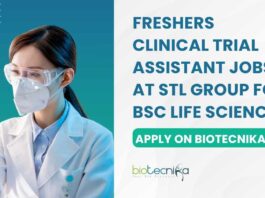 Freshers BSc Life Science Jobs at STL Group