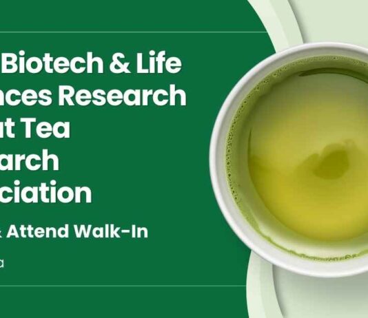 MSc Life Sciences govt Jobs at Tea Research