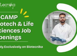 MSc Biotechnology Job Vacancies at C-CAMP