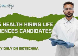 MSc & BSc Life Sciences Vacancies