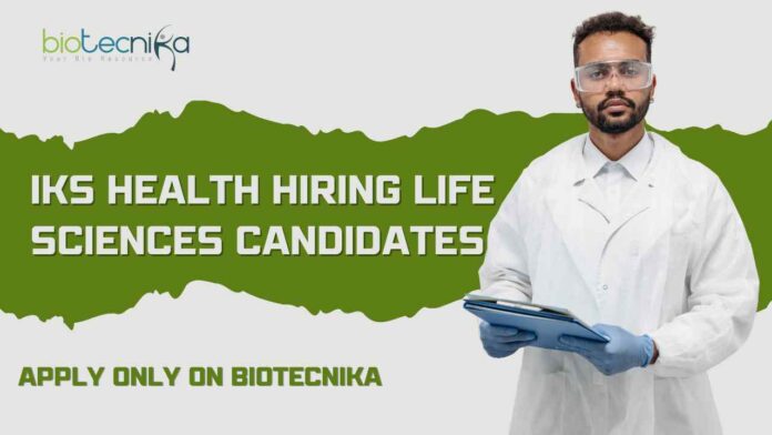 MSc & BSc Life Sciences Vacancies