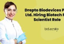 PhD Biotechnology Job Vacancies at Drepto Biodevices Pvt. Ltd.