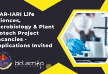 Plant Biotechnology Job Openings at ICAR-IARI
