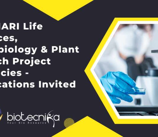 Plant Biotechnology Job Openings at ICAR-IARI