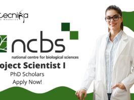 Immunology Jobs at NCBS | Apply Now for the Project Scientist Role 