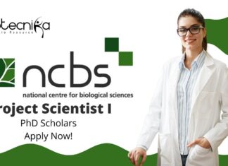 Immunology Jobs at NCBS | Apply Now for the Project Scientist Role 