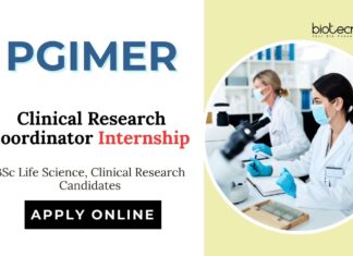 Internship Opportunities at PGIMER | Apply Now for Clinical Research Coordinator Role
