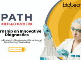 Internship for Biotechnology Graduates on Innovative Diagnostics - Apply Online