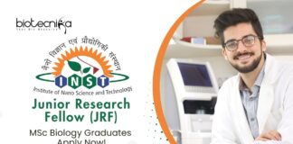 JRF Positions for Biology Graduates | Apply Now at The Institute of Nano Science and Technology (INST)