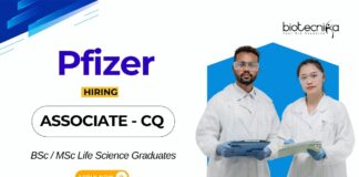 Jobs at Pfizer for Bsc MSc Life Science Graduates Apply Now for the Associate-CQ Position (1)