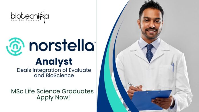 Jobs for MSc Life Sciences | Apply Now For The Analyst Role At Norstella  